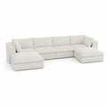 Divano angolare in velluto a coste beige