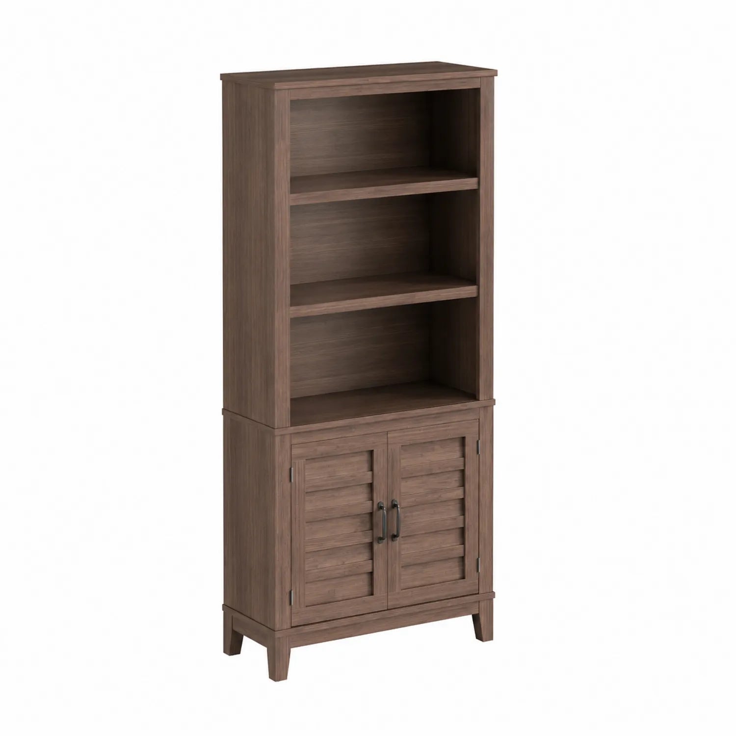 Libreria in Legno MDF con Ripiani e Ante