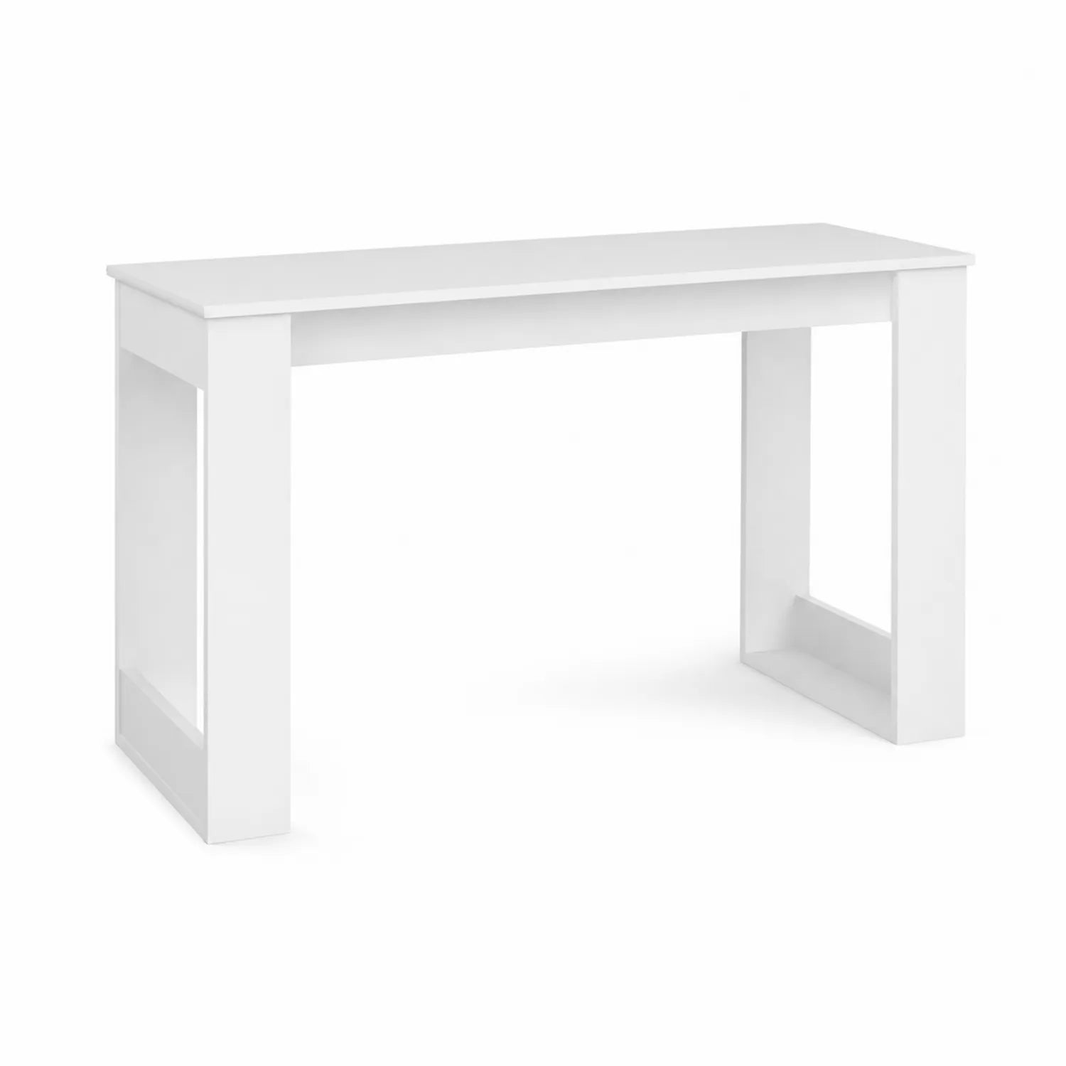 Scrivania rettangolare in MDF bianco 120x60x75 cm
