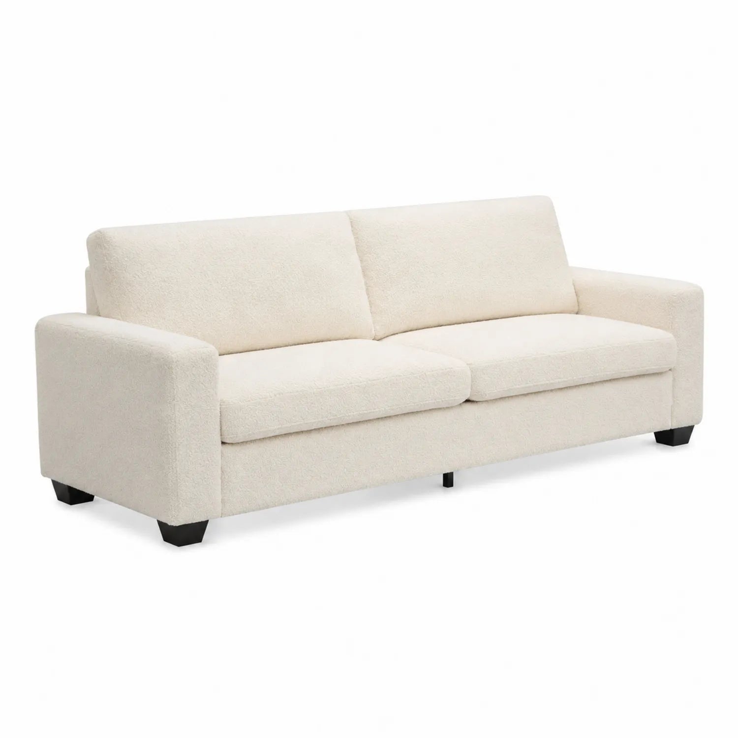 Divano 3 posti in tessuto Bouclé Beige