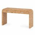 Consolle in legno MDF con impiallacciatura colore Naturale 120x35x75 cm