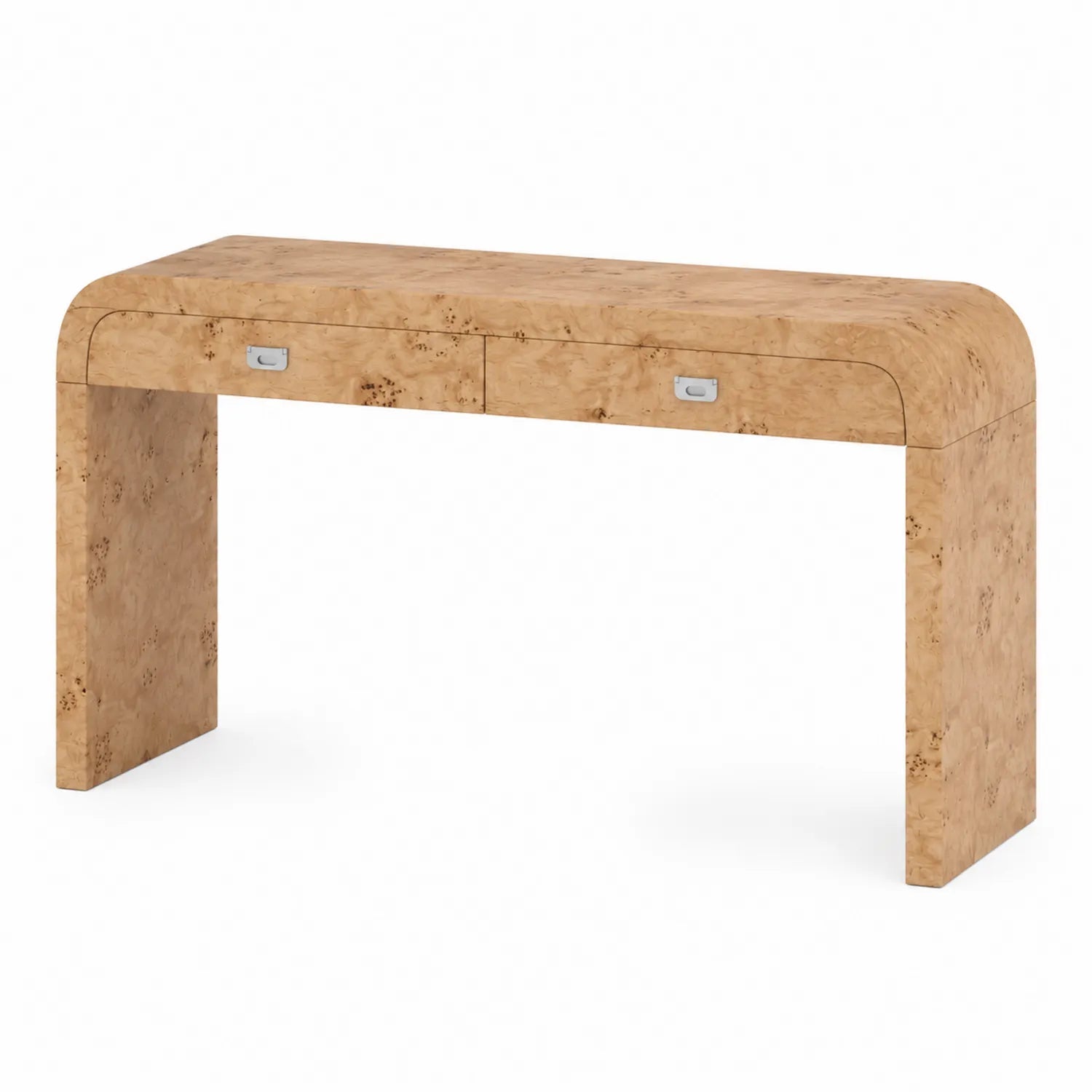 Consolle in legno MDF con impiallacciatura colore Naturale 120x35x75 cm