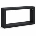 Consolle Rettangolare in Legno MDF Nero 120x30x80 cm