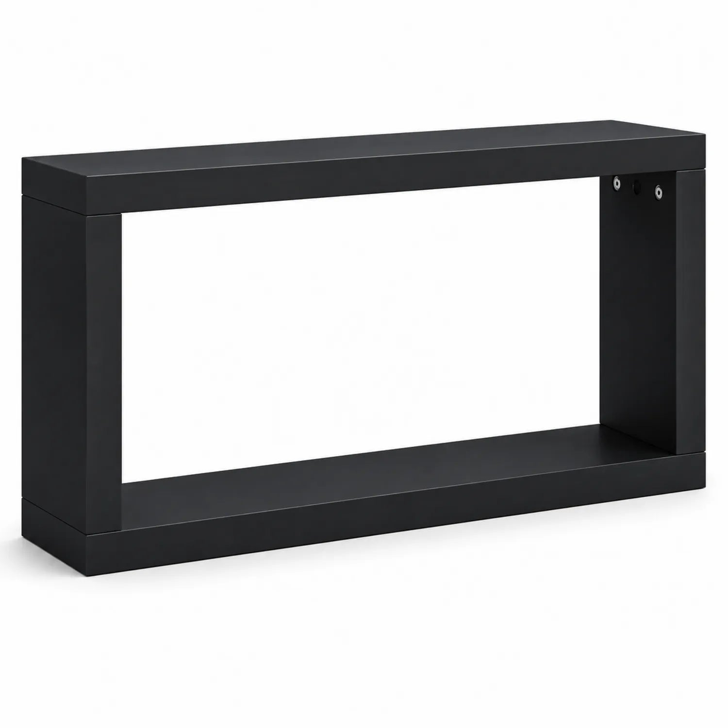 Consolle Rettangolare in Legno MDF Nero 120x30x80 cm