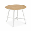 Tavolo rotondo in legno e metallo 80 cm