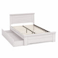 Letto in Legno con Cassetti Bianco 200x160 cm