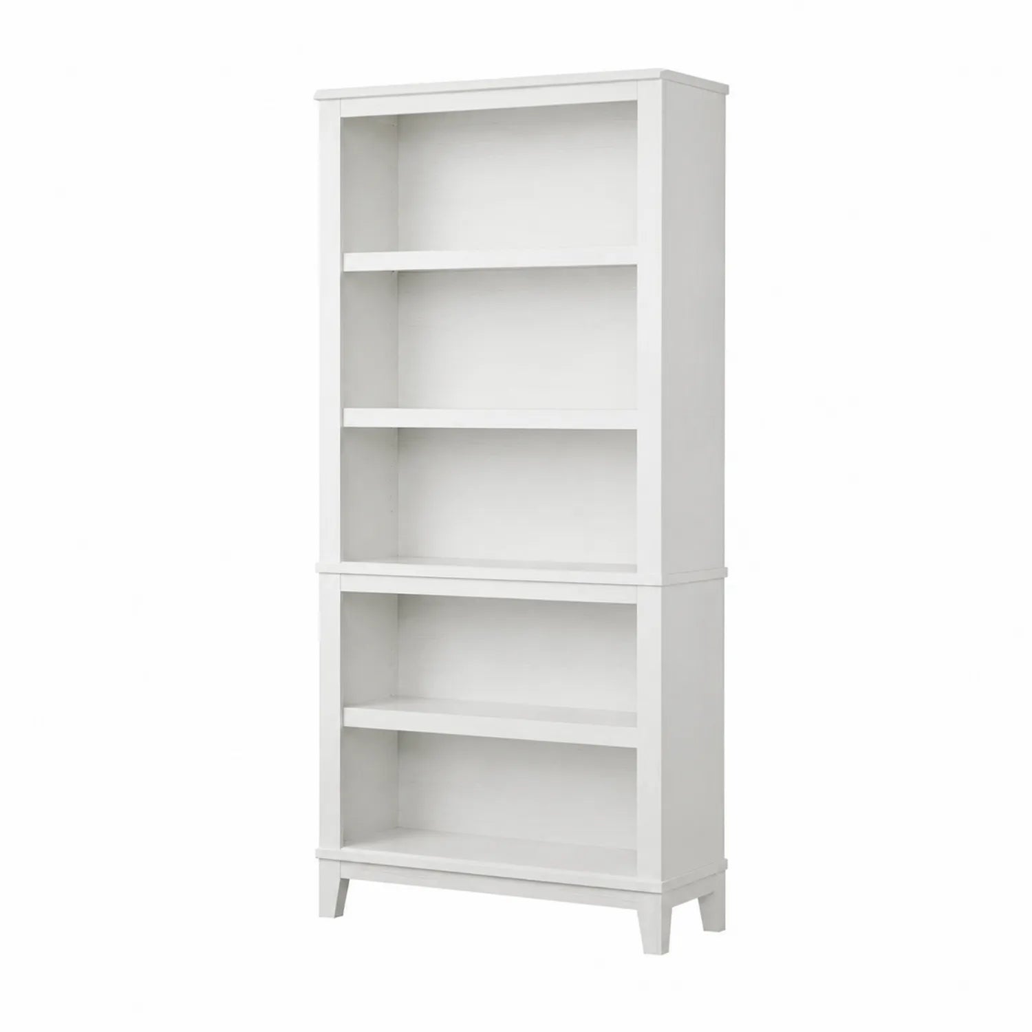 Libreria a 4 Ripiani in MDF Verniciato Bianco 180x80x30 cm