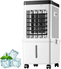 Condizionatore, 10 L, portatile, 3 velocità, refrigeratore 3 in 1 per ambienti domestici e ufficio, design compatto e leggero a basso consumo