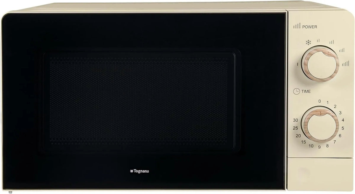 Forno a microonde, 24, 5 cm, grill, scongelamento, Tognana Iridea, Champagne, Forno a microonde con funzione grill e scongelamento e piatto in vetro