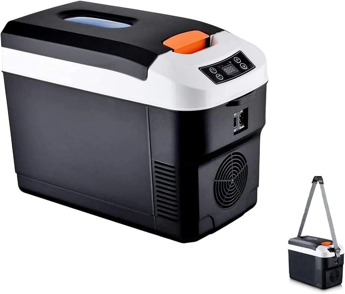 Frigorifero portatile, 10 L, 12 V, vano congelatore, auto, mini frigo portatile, 12V/24V, 110~240V
