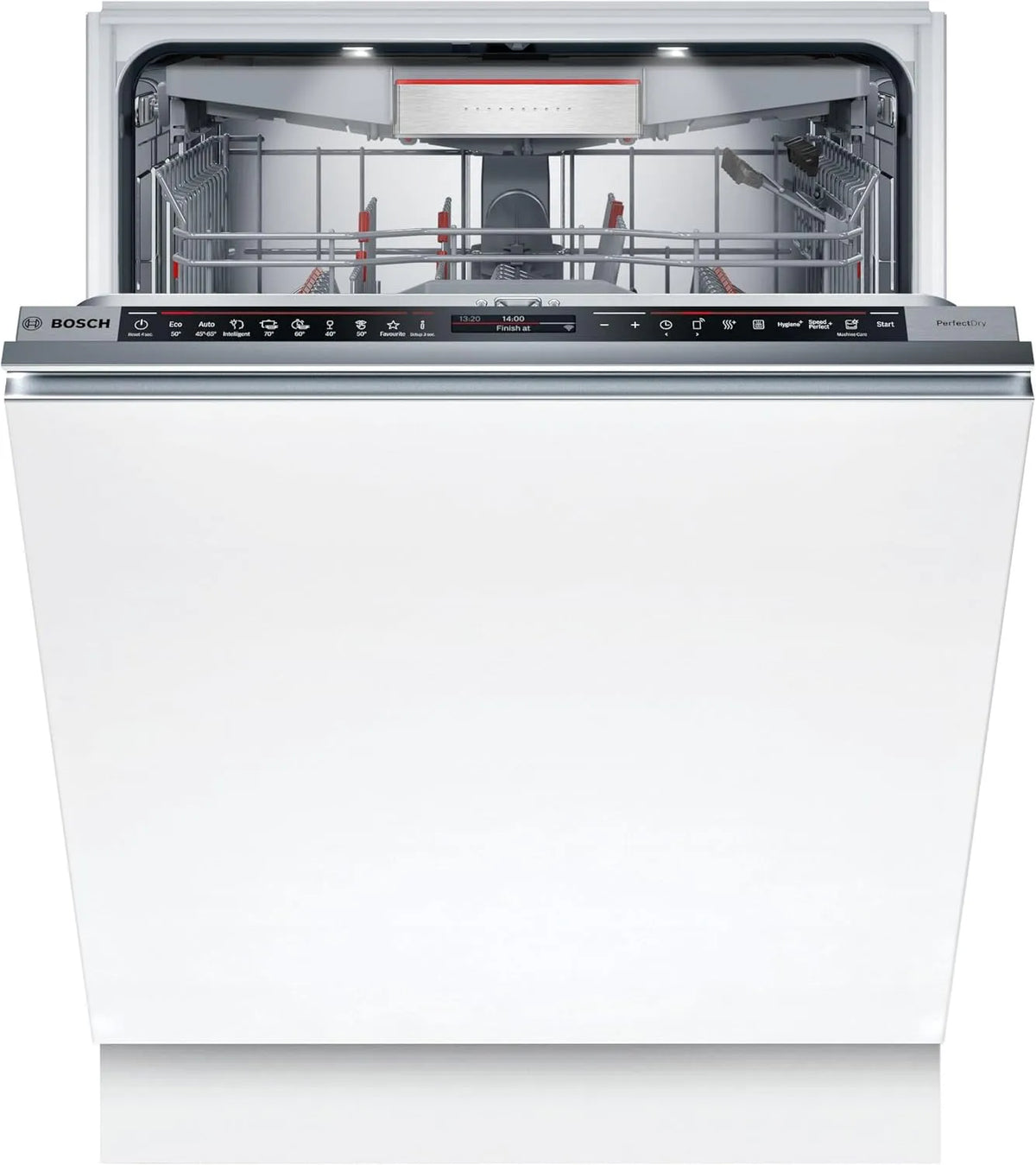 Bosch serie 8 SBD8TCX04E Lavastoviglie, 60 cm, incasso totale, cassetto portaposate, lavastoviglie Made in Germany, essiccazione zeolite