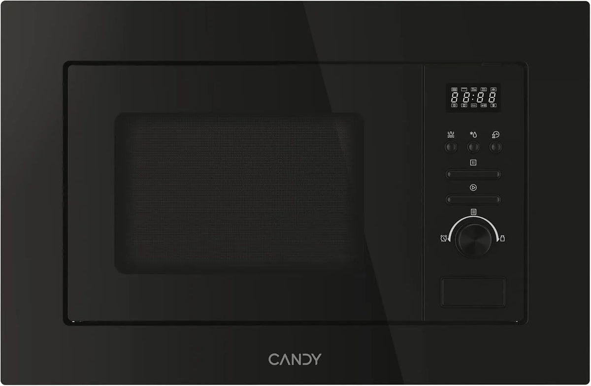 Candy Forno a microonde, 20 L, 800 W, grill, da incasso, nero, 800W, Candy Wave 600 Forno a Microonde con Grill da Incasso 20 Litri