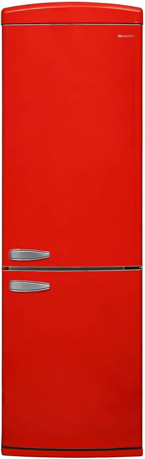 Sharp SJ-NRA11RMXRD Frigorifero combinato, 331 L, classe energetica E, No Frost, frigo con congelatore, rosso, 331 litri, colore Rosso