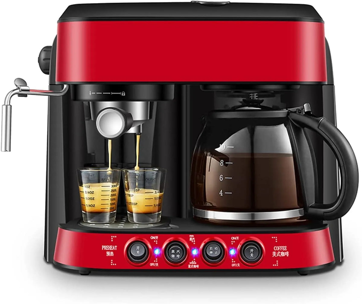 Dell Macchina da caffè, ampio serbatoio, vapore, Serbatoio 'Acqua da 1250 ml, Adatta per l, Macchina per caffè Espresso Macchina da caffè, Schiuma di