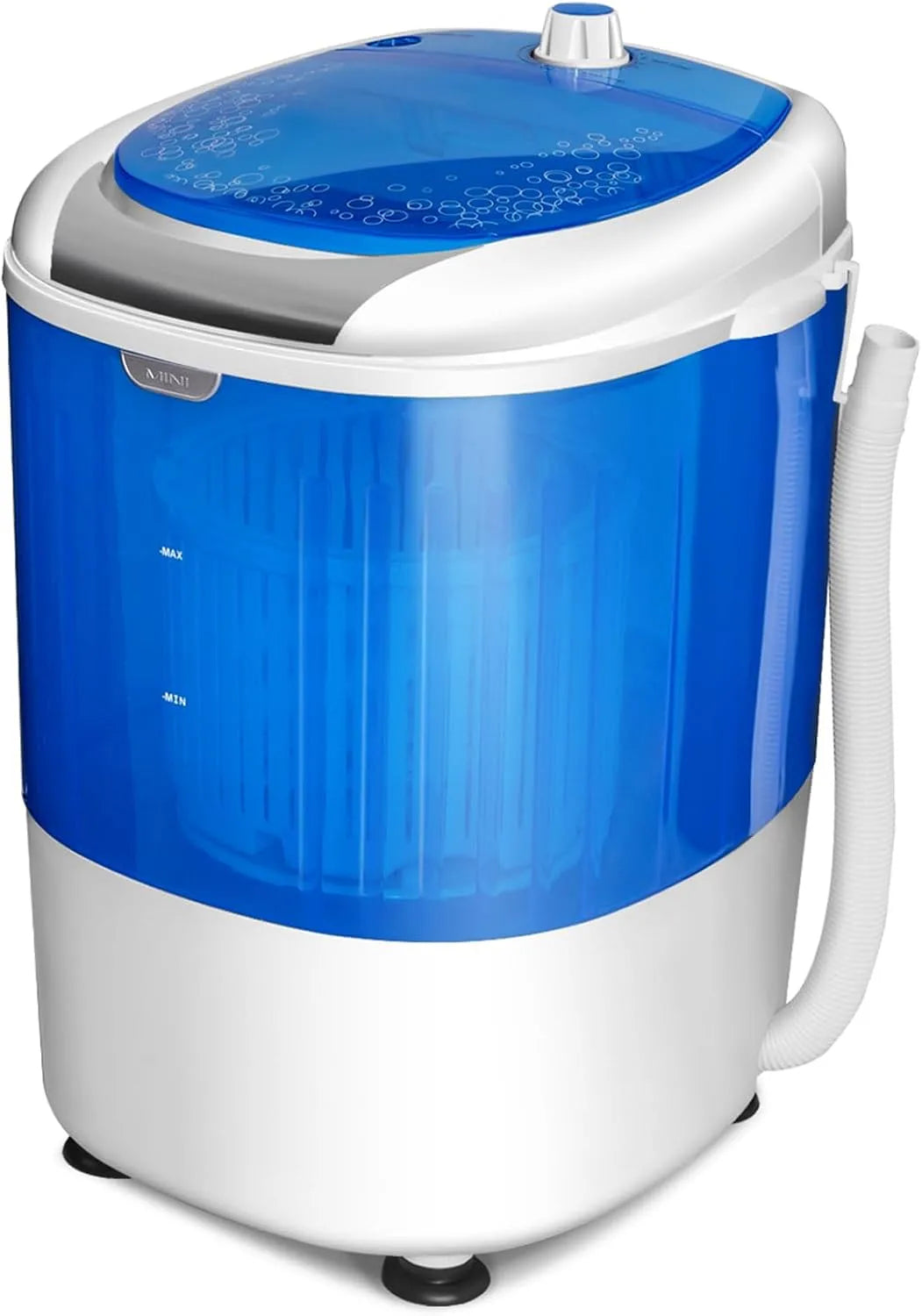 Lavatrice, 170 W, 5 kg, portatile, timer, Semi Automatico, Ideale per Dormitorio e Campeggio