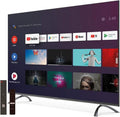 Smart TV, 50 pollici, televisore, 4K UHD, triplo tuner DVB-T2, S2, Android OS, nero, Argento