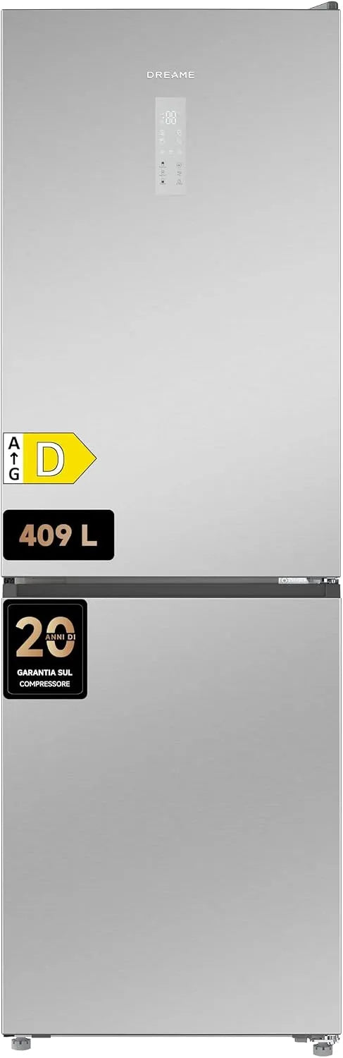 Frigorifero combinato, 409 L, No Frost, Boost, frigo con congelatore, Zona FreshFlex, Con Capacità Incredibile, Design Sottile, Raffreddamento