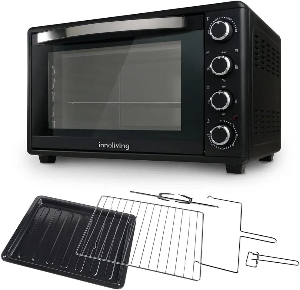 Forno elettrico INN-792, 45 L, 2000 W, Forno elettrico 45 litri con ventilazione e girarrosto luce interna potenza 2000W Innoliving INN-792