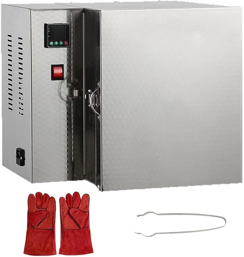 Forno elettrico, 1500 W, Temperatura massima 800 ° C per la creazione di gioielli, colata di metalli e vetri in ceramica, forno compatto fai da te per