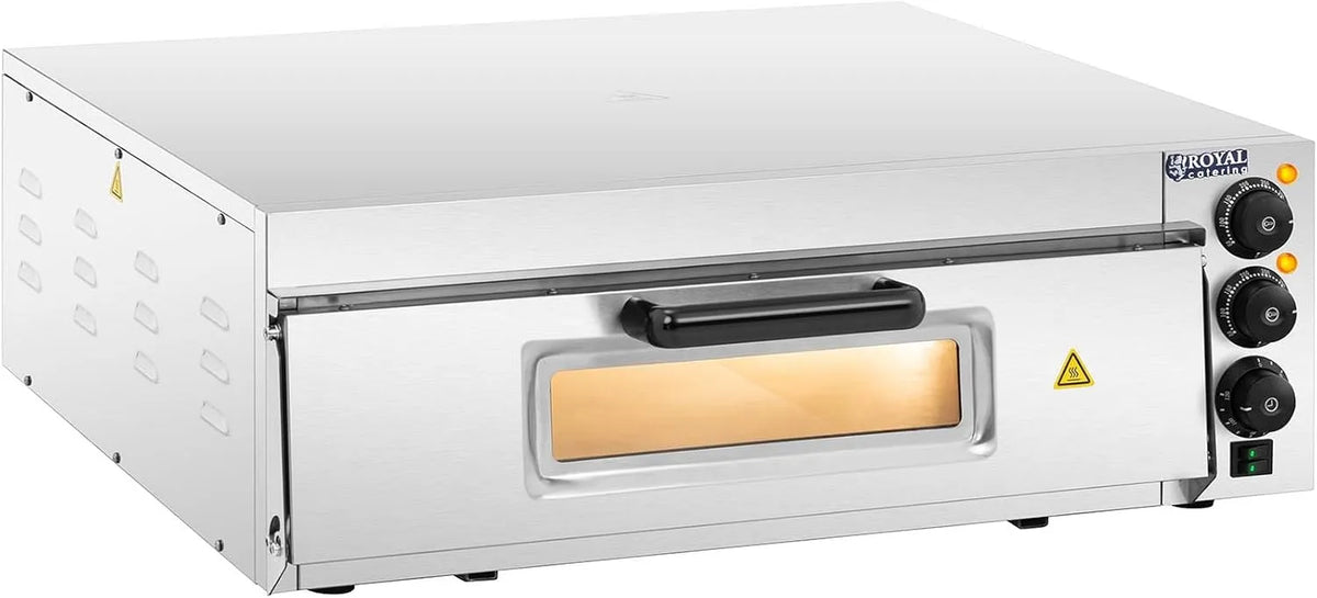 Forno elettrico per pizza RCPO-2000-60-1, 60 cm, professionale, ristorazione, vetro, 1 camera