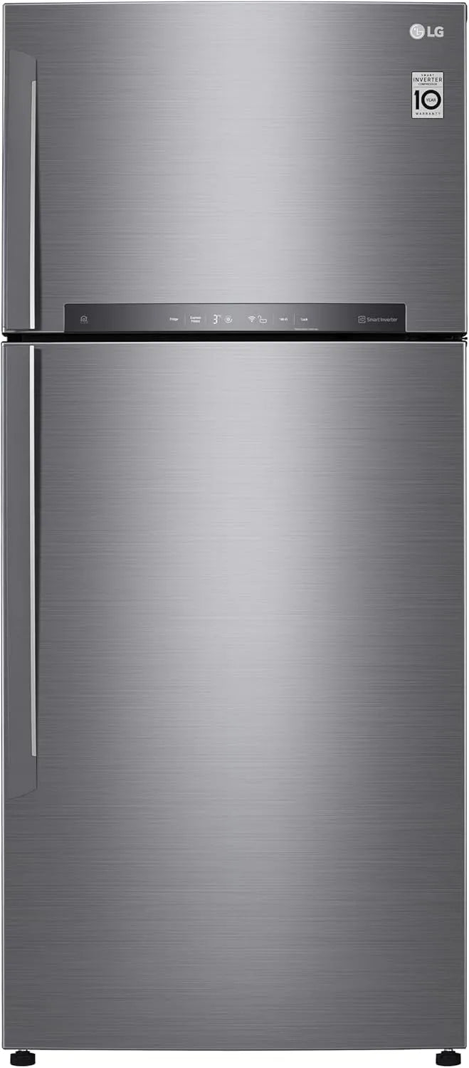 LG GTB744PZHED Frigorifero, 506 L, classe energetica E, app Wi-Fi, Inverter, Linear Cooling, acciaio inox, Connettività Wi-fi Con App Thinq, 506l