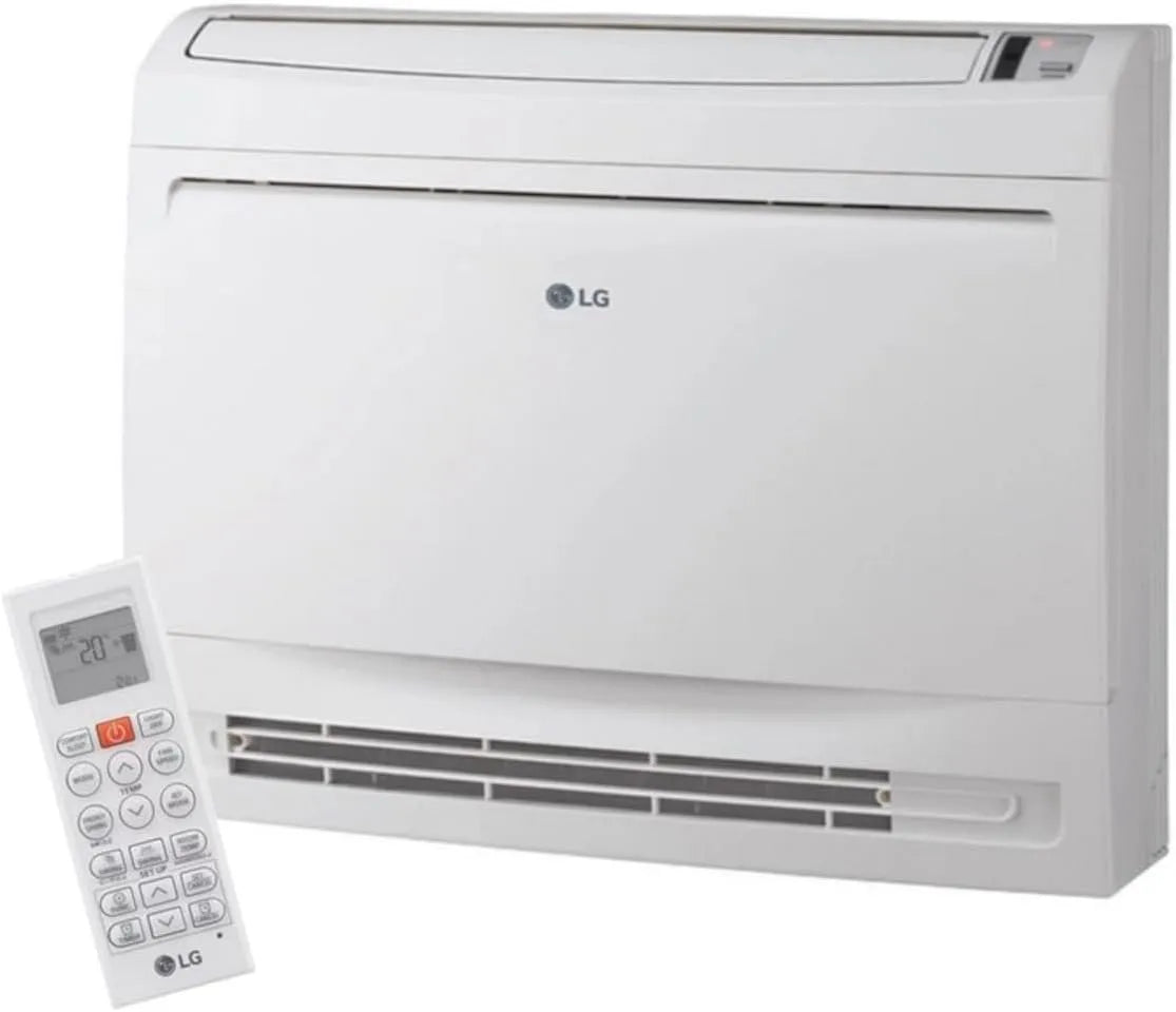 LG UQ12F.NA0 R32 Condizionatore, bianco, Pompa di Calore 4 kW, 5 kW, Freddo 3, LG Unità Interna Console da 12000 Btu UQ12F.NA0 per Impianti Mono o