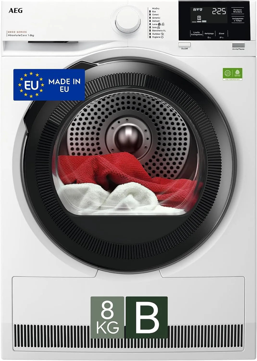 AEG Serie 8000 TR8HGAM8B Asciugatrice, 8 kg