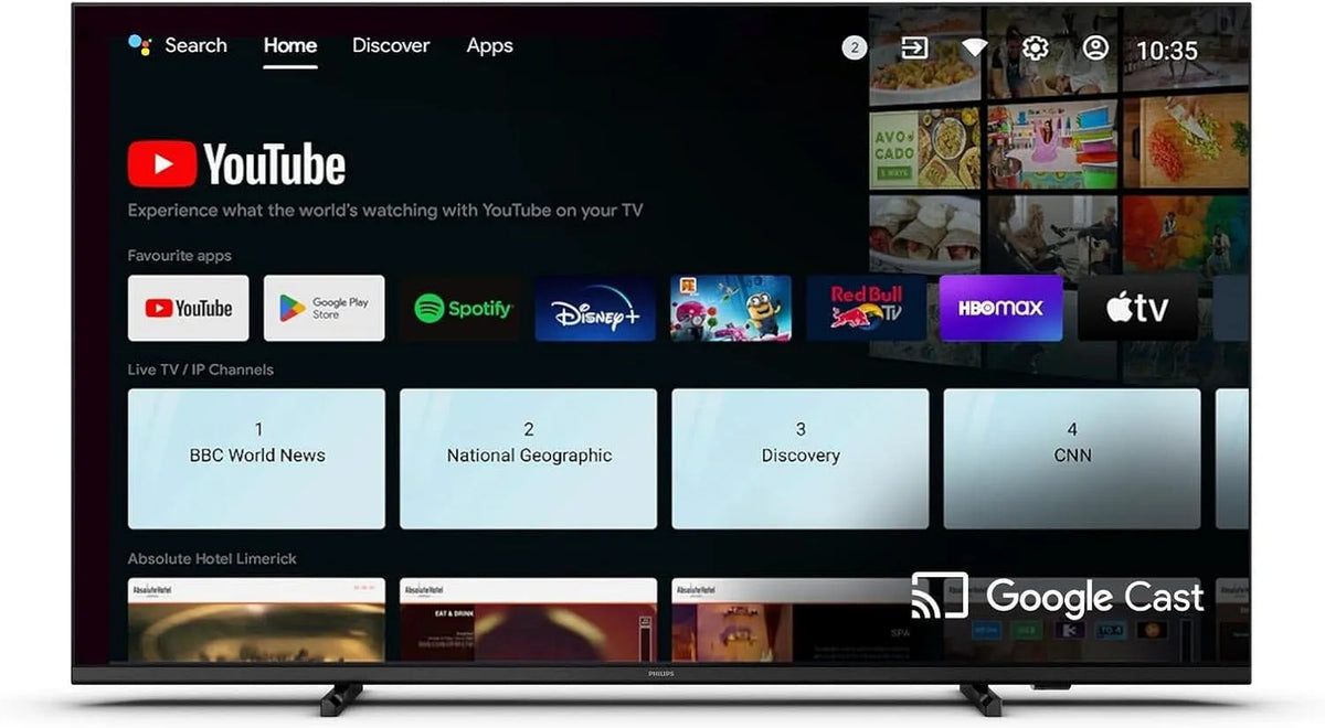 Philips 50HFL4518U/12 1080p Smart TV, 50 pollici, 3840 × 2160, televisore, 4K UHD, DVB-T2, DVB-S2, Full HD, pannello IPS, Ultra HD 4K, Tuner-Signal: