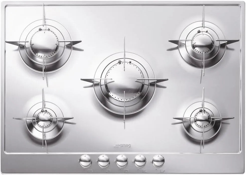 Smeg P705ES Piano cottura a gas, da incasso, acciaio inox, fornello a gas
