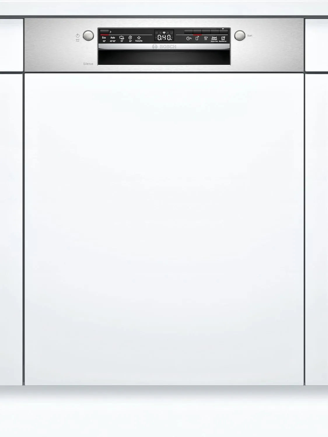 Bosch Serie 2 SMI2ITS33E Lavastoviglie, 60 cm, Home Connect, da incasso, acciaio inox, Diagnostica da remoto, Assistente al lavaggio, Programma
