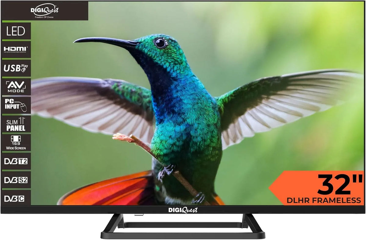Smart TV, 32 pollici, televisore, HDMI, USB, DVB-T2, Dolby Digital Plus, CI+, 3 HDMI, 2 USB, Hotel Mode, Controllo Genitori, Certificata tivùsat