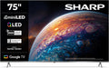 Sharp 75JP7365E Smart TV, 75 pollici, televisore, 4K UHD, QLED, audio Dolby, HDMI