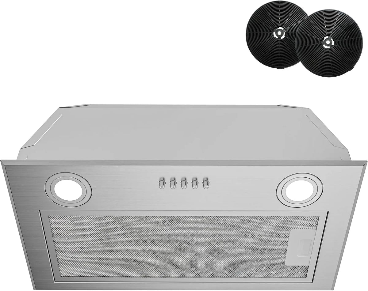 Cappa aspirante, 52cm, 590 m3/h, classe energetica E, cappa da cucina, illuminazione LED, 3 velocità, da incasso, 590m3, Aspiratore Silenzioso con