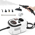 Pulitore a vapore, 1.2 L, portatile, ampio serbatoio, 6 Velocità Regolabili e 5 Tipi di Testine, Pulitore Casa con Serbatoio da 1.2L