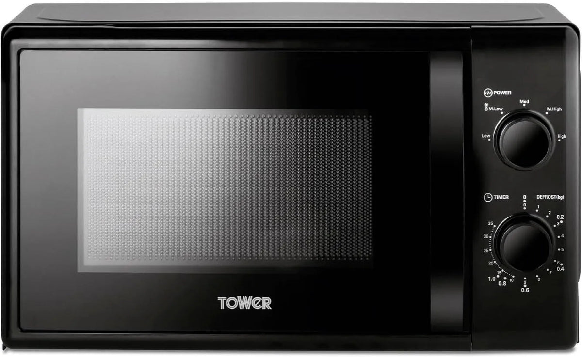 Forno a microonde, 20 L, 700 W, Tower T24034BLK, timer, nero, Elettrodomestici Cucina