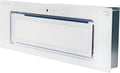 Cappa aspirante, 90 cm, 946 W, 750 m3/h, cappa da cucina, da incasso, bianco, LED, mattone per ventola, vetro bianco