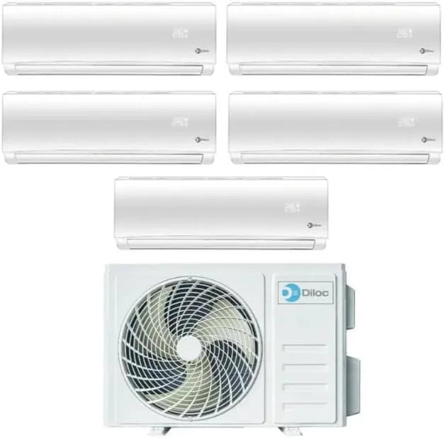 Condizionatore FREEDOM500 R-32, Wi-Fi, Inverter, Climatizzatore Condizionatore Inverter in Pompa di Calore Diloc Over Penta Split