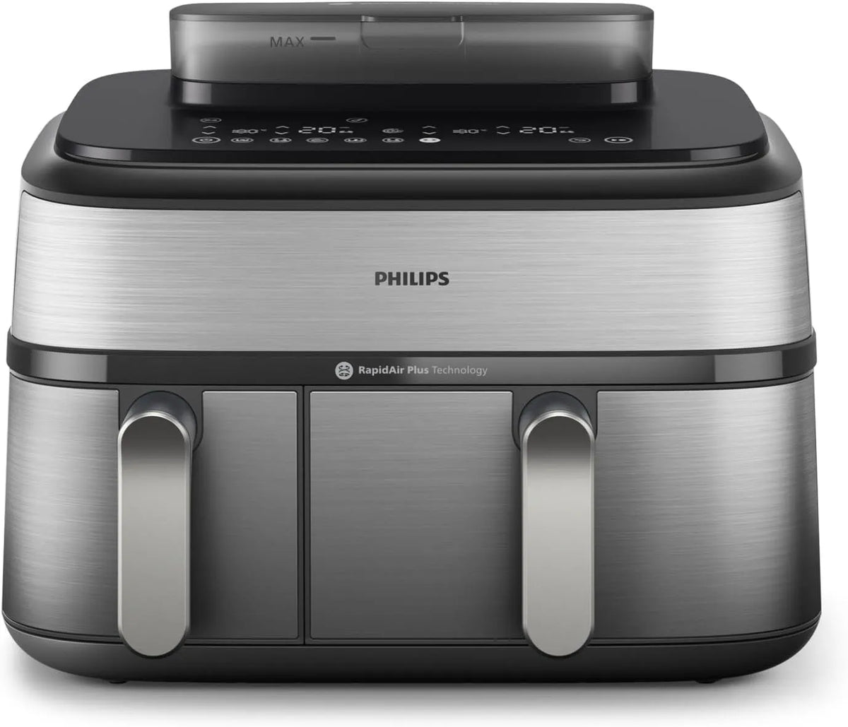 Philips Serie 5000 NA555/00 Friggitrice ad aria, 9 L, pannello IPS, vapore, 90% di grassi in meno, tecnologia AirSteam, 19 modalità di cottura