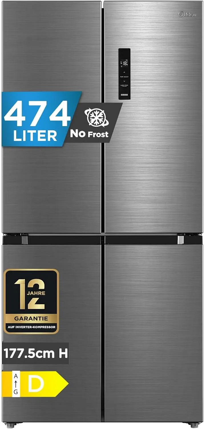 Frigorifero, 474 L, Midea MDRF632FID46, No Frost, Midea MDRF632FID46 474L Frigorifero Multidoor