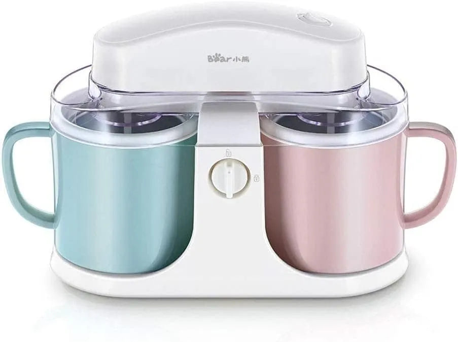 Prodotto Mini gelatiera Macchina per Gelato per Uso Domestico Doppio Secchio Congelamento rapido Congelatori Automatici per Gelato 1L