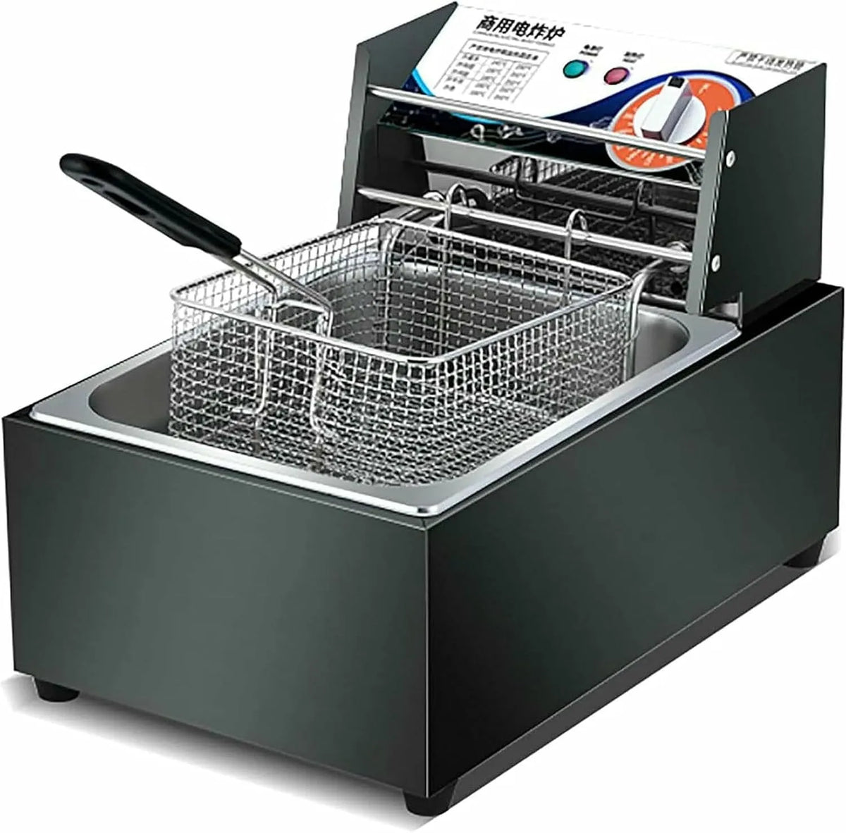 Frigorifero, 10 L, professionale, 10L Friggitrice Elettrica Commerciale, Funzione di Controllo della Temperatura per Uso Commerciale E Domestico ~