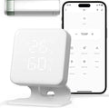 Google Igrometro Termometro Telecomando con sensore IR, WOOX Controllo Intelligente per Climatizzazione e Pompe di Calore, Termostato WiFi Domotica