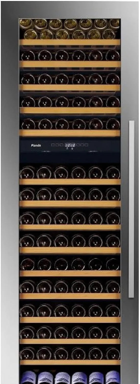 Cantinetta vino, 288 L, 1784x592x559 mm, 114 bottiglie, classe energetica A, acciaio inox