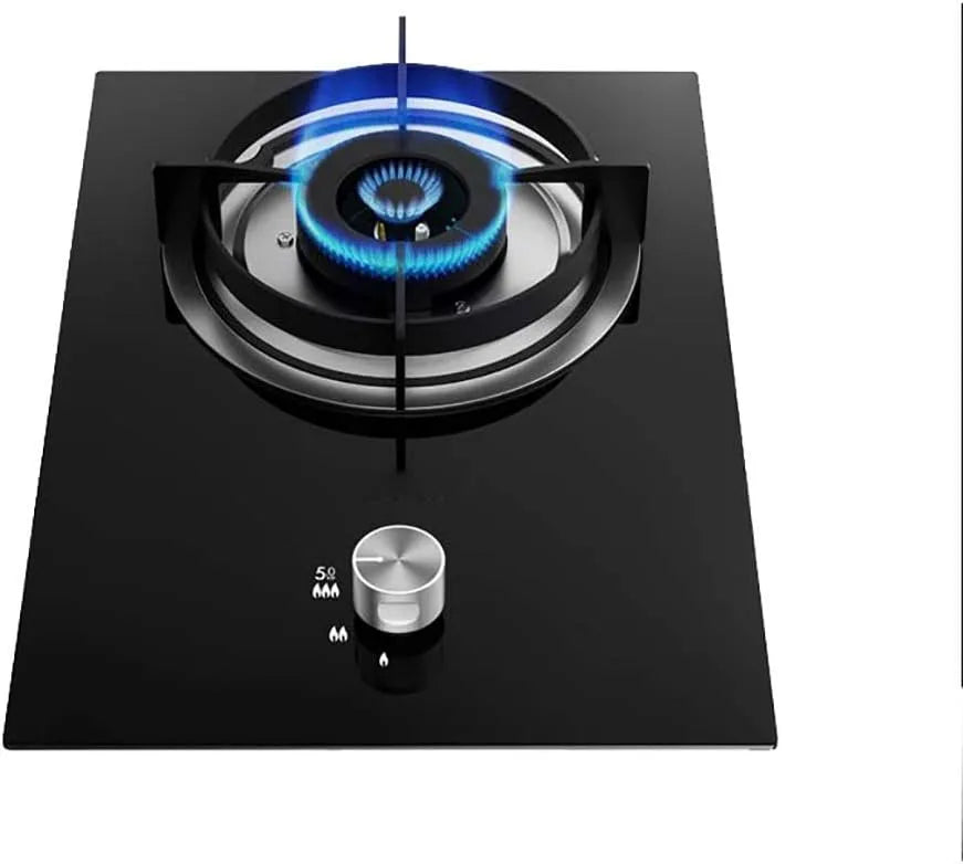 Piano cottura a gas, portatile, fornello a gas, nero, potenza di fuoco feroce 5, 0 Kw, Piano cottura con bruciatore a gas, integrato, facile da pulire