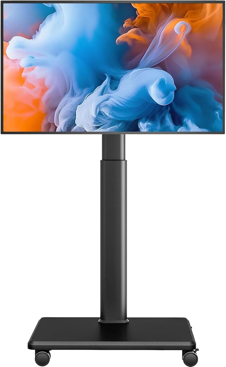 Smart TV, 65 pollici, 400 × 400, televisore, portatile, ruote di trasporto, VESA MAX 400x400, Regolabile 9 Posizioni, 40kg, AX WABER Supporto TV