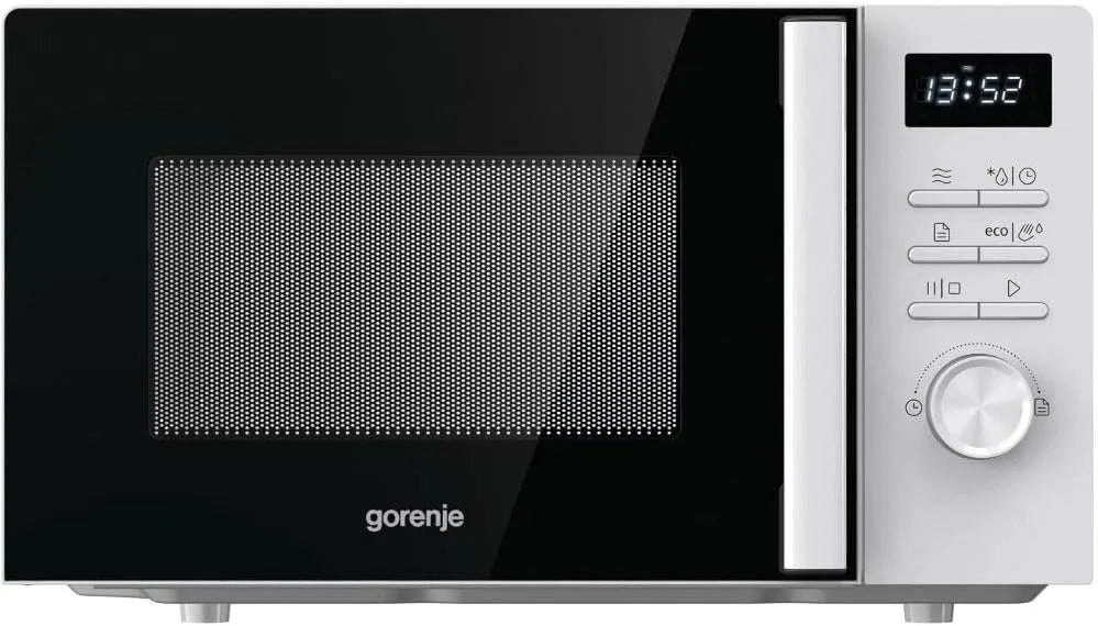 Gorenje MO20A3WH Forno a microonde, 20 L, 800 W, touch, scongelamento, bianco, 5 livelli di potenza, sicurezza per bambini, display LED, controllo