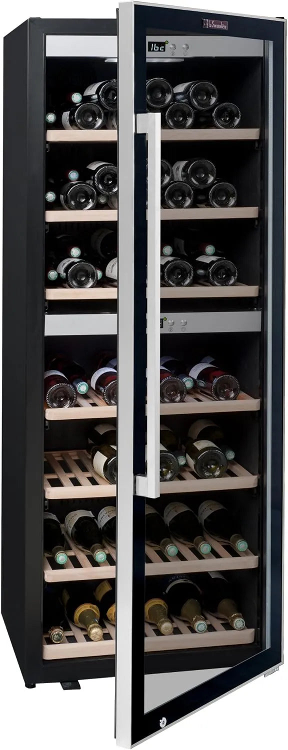 modello ECS135.2Z, La Sommelière ECS135.2Z cantina vino Libera installazione Nero, Argento 126 bottiglia