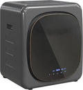 Asciugatrice, 800 W, 6 programmi, 4 kg, touch, 4K UHD, grigio, HOMCOM Mini asciugatrice con 6 programmi touchscreen LED 4kg 800W grigio