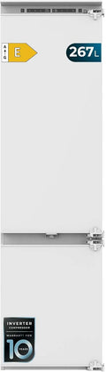 Cecotec Bolero CoolMarket Combinato Frigorifero combinato, 267 L, classe energetica E, No Frost, Inverter, frigo con congelatore, Full LED Wall, 193