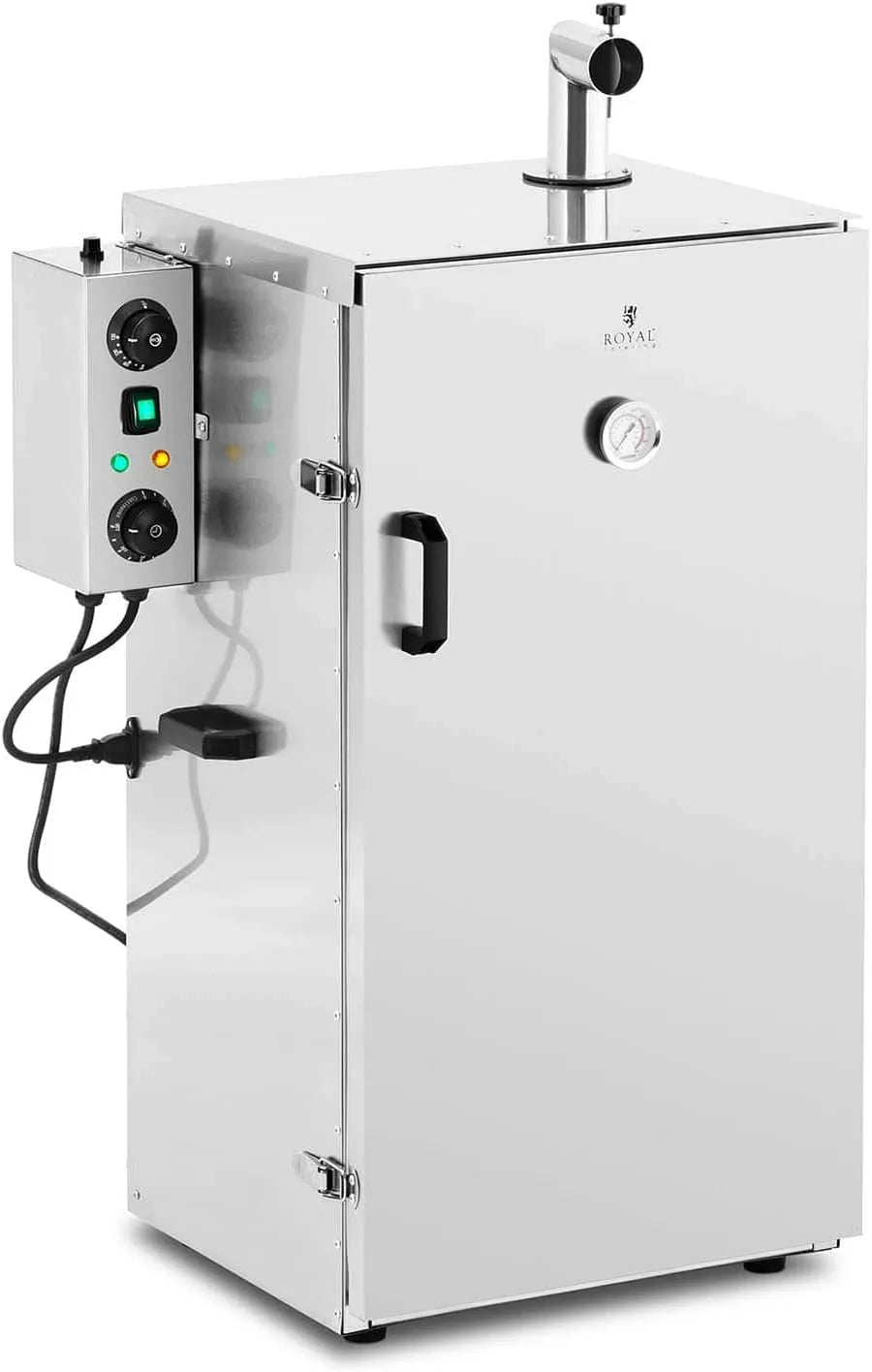 Forno elettrico RC-FS870, 105 L, 1000 W, ristorazione, acciaio inox, 100 °C, 4 griglie, Royal Catering Forno Auffumicatore RC-FS870